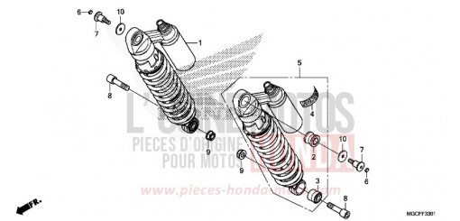 COUSSIN ARRIERE (CB1100NA/NAD) CB1100NAK de 2019